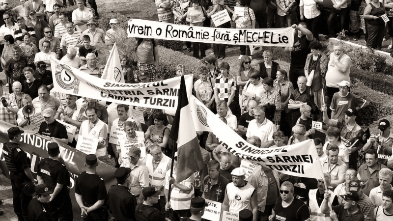 Pe 12 Septembrie 2012, ultima mișcare muncitorescă de la *INDUSTRIA SÂRMEI* Câmpia Turzii