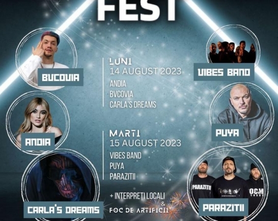 PROGRAMUL OFICIAL “CÂMPIA TURZII SUMMER FEST” EDIȚIA A II-A, 14 - 15 AUGUST 2023