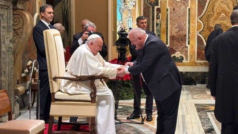 Avram Marius GAL, binecuvântat de Papa Francisc: ‘Un moment de spiritualitate și credință care va rămâne veșnic în sufletul meu’