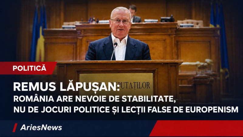 România are nevoie de stabilitate și decizii responsabile, susține deputatul Remus Lăpușan