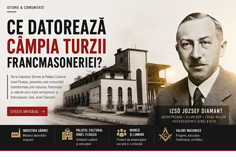 Ce datorează Câmpia Turzii francmasoneriei?