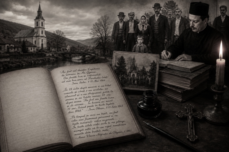 „Pastila de istorie locală” - Ce ascund matricolele bisericii din Ghiriș?